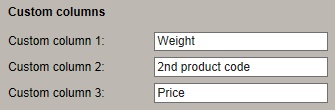 custom database columns